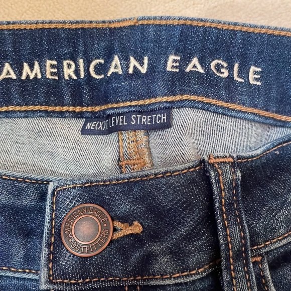 price drop American Eagle jean faux ripped jegging size 4long - Picture 8 of 10